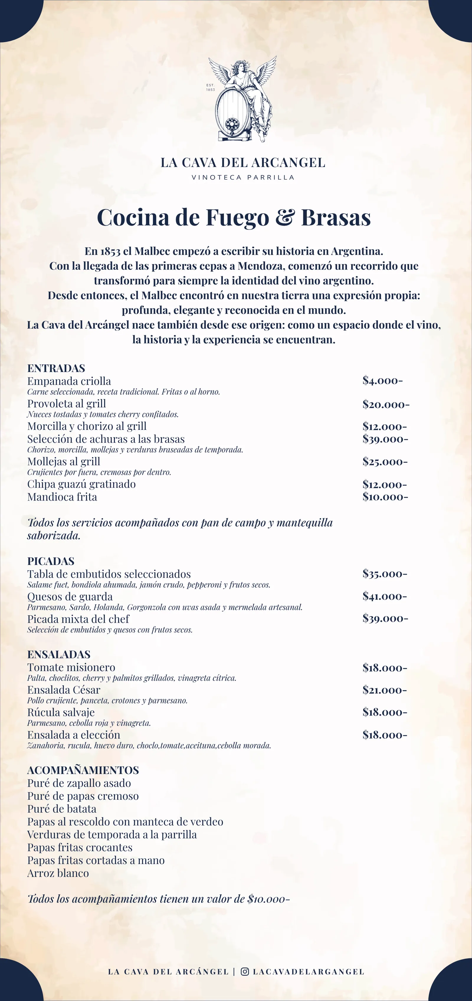Fuego & Brasas, página 1 de 2. El texto completo está debajo.